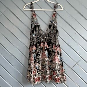 Free People Black and Red Mini Dress